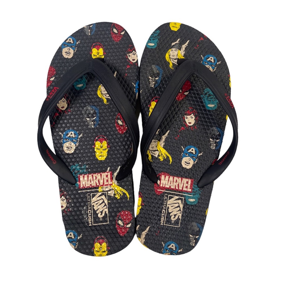 Vans ultra Cush Marvel design flip flop sandals men’s size 7